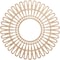Ekena Millwork Cornelius Wood Fretwork Pierced Ceiling Medallion, Alder, 22"OD x 8 1/8"ID x 3/8"T CMWP22X0375CRAL - alternate 1